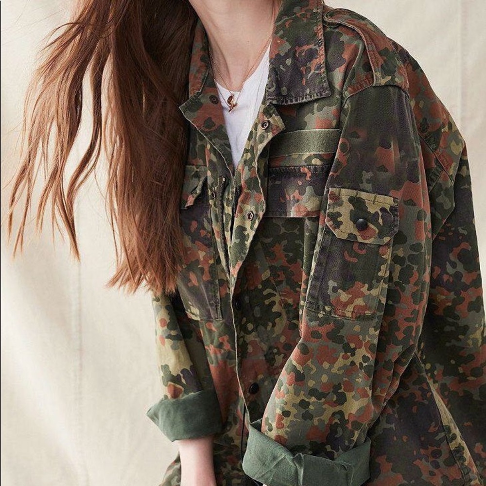 Military Jacket Vintage Europe Surplus Camo Jacket Sizes S, M, L